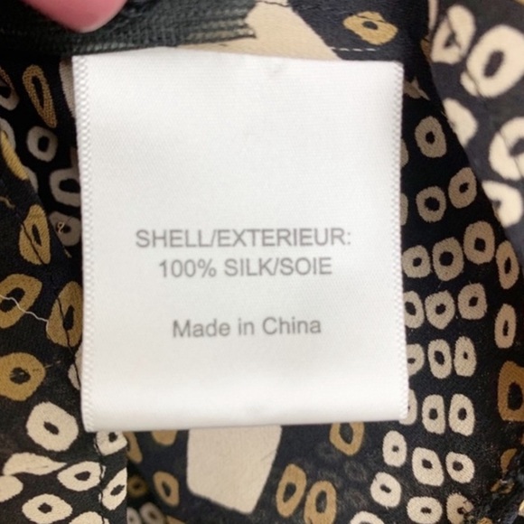 Tory Burch Silk Peplum Ruffle Blouse Size 6 - Picture 6 of 6